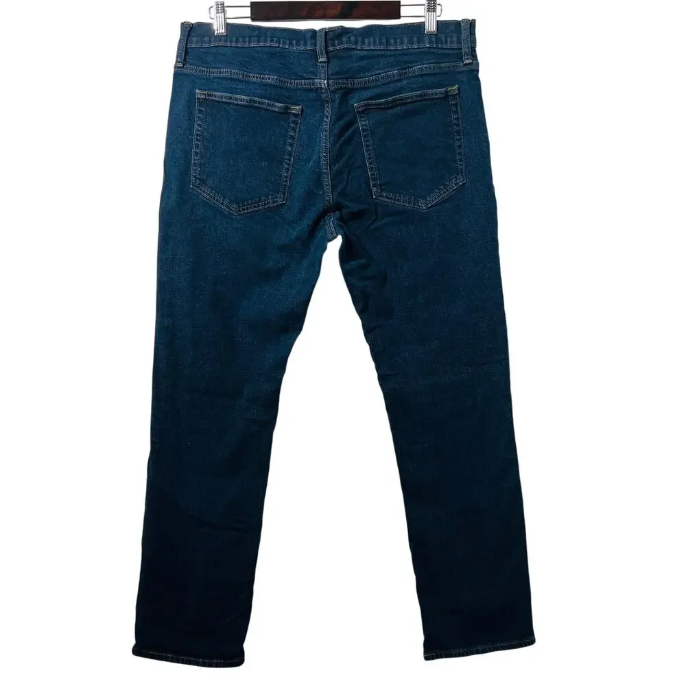 J Crew Jeans Men's 36X30 Blue Straight Leg Denim (Measures 36X29)